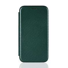 Funda de Cuero Cartera con Soporte Carcasa L01Z para Samsung Galaxy M21s Verde