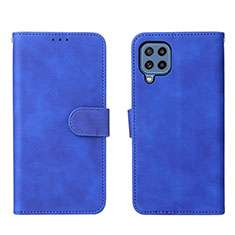 Funda de Cuero Cartera con Soporte Carcasa L01Z para Samsung Galaxy M32 4G Azul