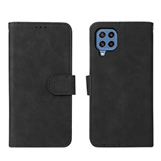 Funda de Cuero Cartera con Soporte Carcasa L01Z para Samsung Galaxy M32 4G Negro