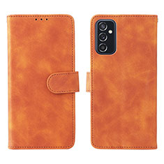 Funda de Cuero Cartera con Soporte Carcasa L01Z para Samsung Galaxy M52 5G Marron