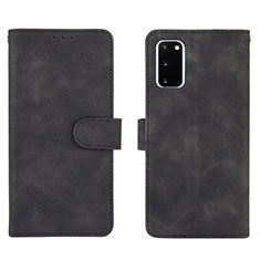 Funda de Cuero Cartera con Soporte Carcasa L01Z para Samsung Galaxy S20 Lite 5G Negro