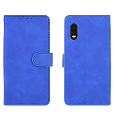 Funda de Cuero Cartera con Soporte Carcasa L01Z para Samsung Galaxy XCover Pro Azul