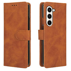 Funda de Cuero Cartera con Soporte Carcasa L01Z para Samsung Galaxy Z Fold5 5G Marron