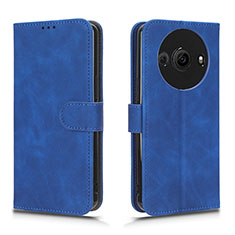 Funda de Cuero Cartera con Soporte Carcasa L01Z para Sharp Aquos R8s Pro Azul