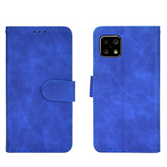 Funda de Cuero Cartera con Soporte Carcasa L01Z para Sharp Aquos Sense4 Azul