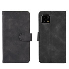 Funda de Cuero Cartera con Soporte Carcasa L01Z para Sharp Aquos Sense4 Lite Negro