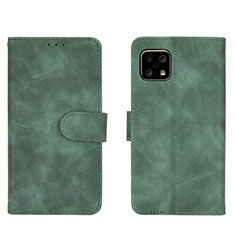 Funda de Cuero Cartera con Soporte Carcasa L01Z para Sharp Aquos Sense5G Verde