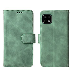 Funda de Cuero Cartera con Soporte Carcasa L01Z para Sharp Aquos Sense6 Verde