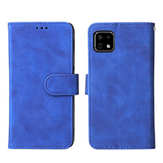 Funda de Cuero Cartera con Soporte Carcasa L01Z para Sharp Aquos Sense6s Azul