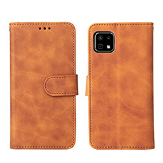 Funda de Cuero Cartera con Soporte Carcasa L01Z para Sharp Aquos Sense6s Marron