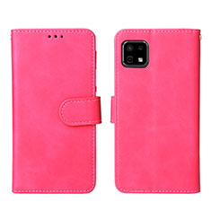 Funda de Cuero Cartera con Soporte Carcasa L01Z para Sharp Aquos Sense6s Rosa Roja