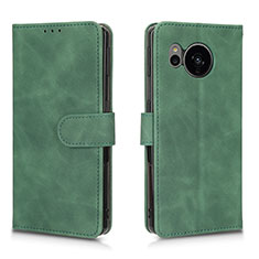 Funda de Cuero Cartera con Soporte Carcasa L01Z para Sharp Aquos Sense7 Plus Verde