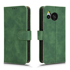 Funda de Cuero Cartera con Soporte Carcasa L01Z para Sharp Aquos Sense8 Verde