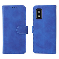 Funda de Cuero Cartera con Soporte Carcasa L01Z para Sharp Aquos wish2 Azul