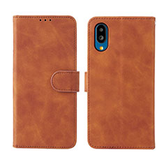 Funda de Cuero Cartera con Soporte Carcasa L01Z para Sharp Simple Sumaho 6 Marron