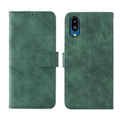 Funda de Cuero Cartera con Soporte Carcasa L01Z para Sharp Simple Sumaho 6 Verde