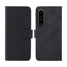 Funda de Cuero Cartera con Soporte Carcasa L01Z para Sony Xperia 1 IV Negro