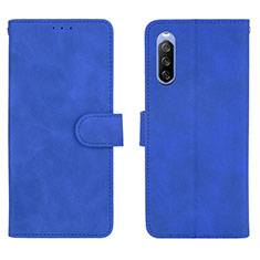 Funda de Cuero Cartera con Soporte Carcasa L01Z para Sony Xperia 10 III Lite Azul