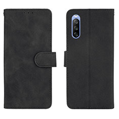 Funda de Cuero Cartera con Soporte Carcasa L01Z para Sony Xperia 10 III Lite Negro