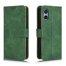 Funda de Cuero Cartera con Soporte Carcasa L01Z para Sony Xperia 5 V Verde