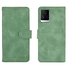 Funda de Cuero Cartera con Soporte Carcasa L01Z para Vivo iQOO 7 5G Verde