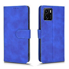 Funda de Cuero Cartera con Soporte Carcasa L01Z para Vivo iQOO U5x Azul