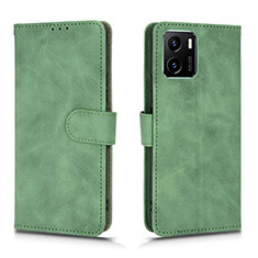 Funda de Cuero Cartera con Soporte Carcasa L01Z para Vivo iQOO U5x Verde