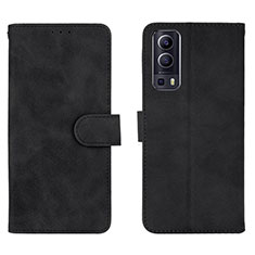 Funda de Cuero Cartera con Soporte Carcasa L01Z para Vivo iQOO Z3 5G Negro