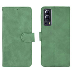 Funda de Cuero Cartera con Soporte Carcasa L01Z para Vivo iQOO Z3 5G Verde