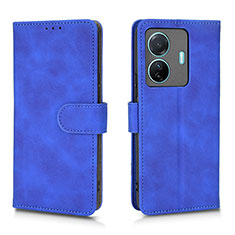 Funda de Cuero Cartera con Soporte Carcasa L01Z para Vivo iQOO Z6 Pro 5G Azul