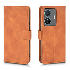 Funda de Cuero Cartera con Soporte Carcasa L01Z para Vivo iQOO Z6 Pro 5G Marron