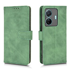 Funda de Cuero Cartera con Soporte Carcasa L01Z para Vivo iQOO Z6 Pro 5G Verde