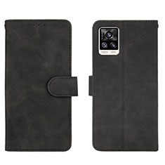 Funda de Cuero Cartera con Soporte Carcasa L01Z para Vivo V20 (2021) Negro