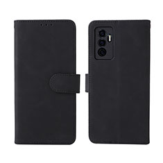 Funda de Cuero Cartera con Soporte Carcasa L01Z para Vivo V23e 5G Negro