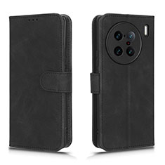 Funda de Cuero Cartera con Soporte Carcasa L01Z para Vivo X90 Pro+ Plus 5G Negro