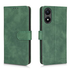 Funda de Cuero Cartera con Soporte Carcasa L01Z para Vivo Y02S Verde