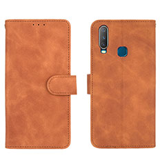 Funda de Cuero Cartera con Soporte Carcasa L01Z para Vivo Y11 Marron