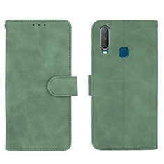 Funda de Cuero Cartera con Soporte Carcasa L01Z para Vivo Y11 Verde