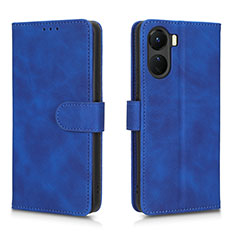 Funda de Cuero Cartera con Soporte Carcasa L01Z para Vivo Y16 Azul