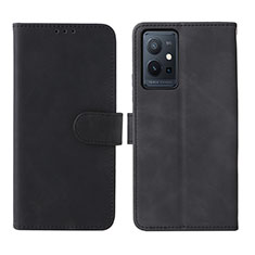 Funda de Cuero Cartera con Soporte Carcasa L01Z para Vivo Y30 5G Negro