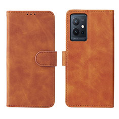 Funda de Cuero Cartera con Soporte Carcasa L01Z para Vivo Y33e 5G Marron