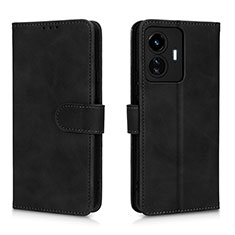 Funda de Cuero Cartera con Soporte Carcasa L01Z para Vivo Y77 5G Negro