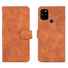 Funda de Cuero Cartera con Soporte Carcasa L01Z para Wiko View5 Plus Marron