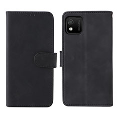 Funda de Cuero Cartera con Soporte Carcasa L01Z para Wiko Y52 Negro