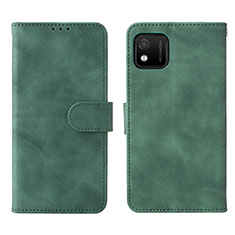 Funda de Cuero Cartera con Soporte Carcasa L01Z para Wiko Y52 Verde