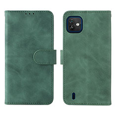 Funda de Cuero Cartera con Soporte Carcasa L01Z para Wiko Y82 Verde