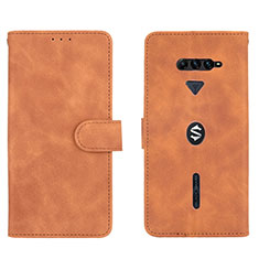 Funda de Cuero Cartera con Soporte Carcasa L01Z para Xiaomi Black Shark 4 5G Marron