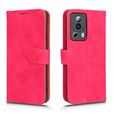 Funda de Cuero Cartera con Soporte Carcasa L01Z para Xiaomi Civi 2 5G Rosa Roja