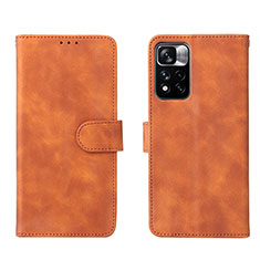 Funda de Cuero Cartera con Soporte Carcasa L01Z para Xiaomi Mi 11i 5G (2022) Marron