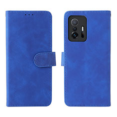 Funda de Cuero Cartera con Soporte Carcasa L01Z para Xiaomi Mi 11T 5G Azul